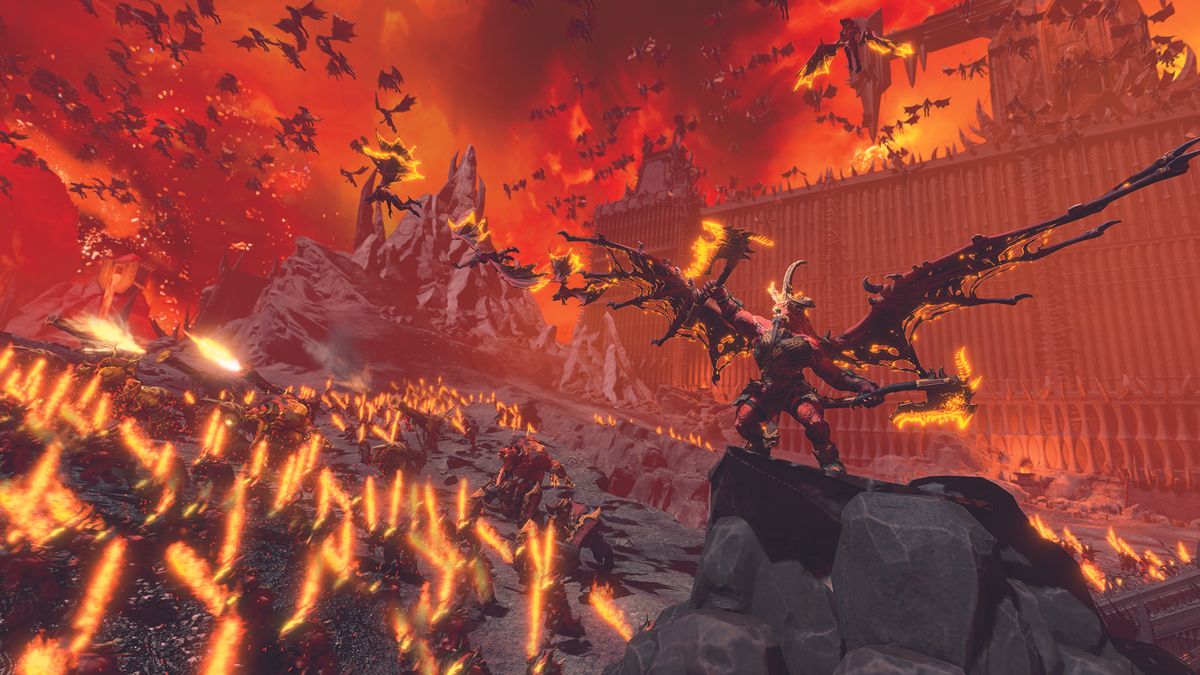 Daemons waging war across mortal realms