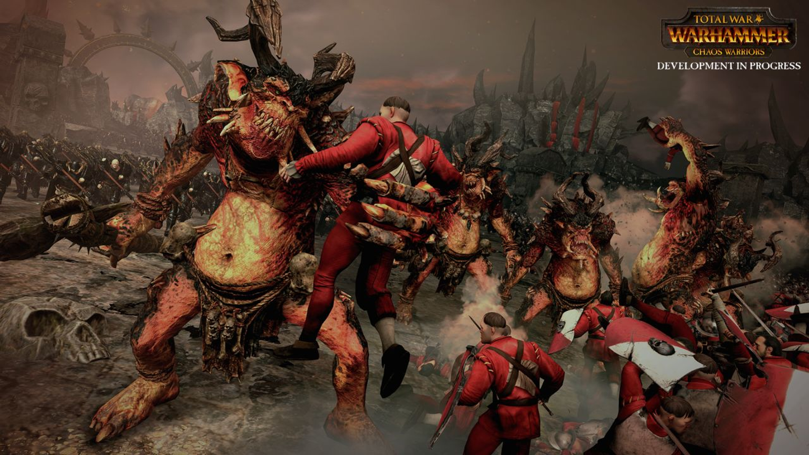 Ogres feasting after conquest